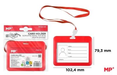 Opakowanie Etui na identyfikator czerwone