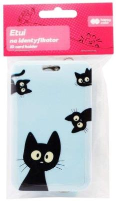 Opakowanie Etui na identyfikator wysuwane Cats HAPPY COLOR