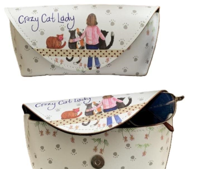 Opakowanie Etui na okulary GL09 Crazy Cat Lady Kociara
