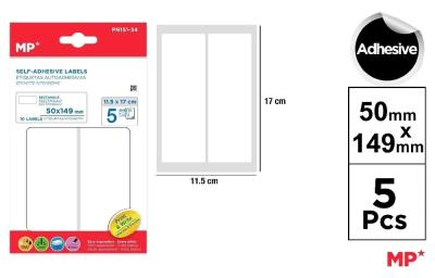 Opakowanie Etykiety samoprzylepne 50x149mm 5ark