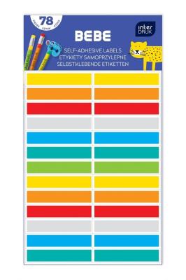 Etykiety samoprzylepne 78szt Bebe Kids mix. Wydawca: INTERDRUK. SmakLiter.pl Opakowanie Etykiety samoprzylepne 78szt Bebe Kids mix