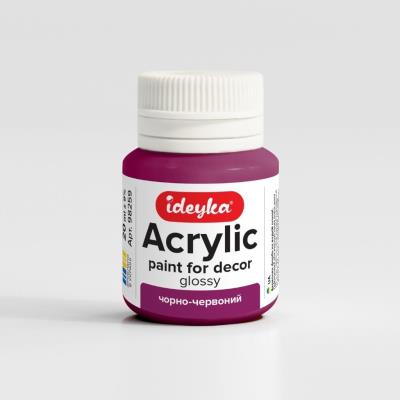 Opakowanie Farba akrylowa Czerń i czerwień 20ml