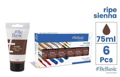 Opakowanie Farba akrylowa - czerwony ceglasty 75ml (6szt)