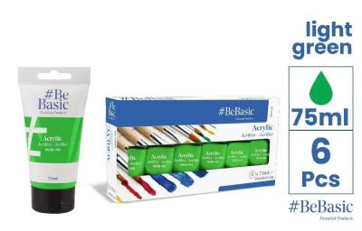 Opakowanie Farba akrylowa - jasny zielony 75ml (6szt)