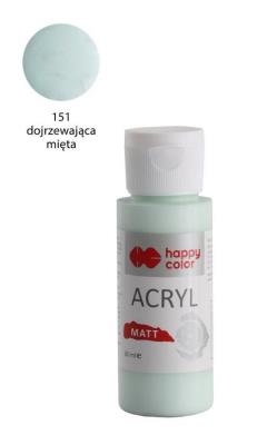 Opakowanie Farba akrylowa Matt miętowy jasny 60ml HAPPY COLOR