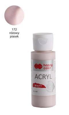 Opakowanie Farba akrylowa Matt piasek różowy 60ml HAPPY COLOR