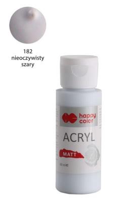 Opakowanie Farba akrylowa Matt szary 60ml HAPPY COLOR
