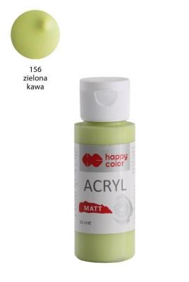 Opakowanie Farba akrylowa Matt zielona kawa 60ml HAPPY COLOR