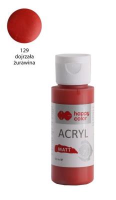 Opakowanie Farba akrylowa Matt żurawina 60ml HAPPY COLOR