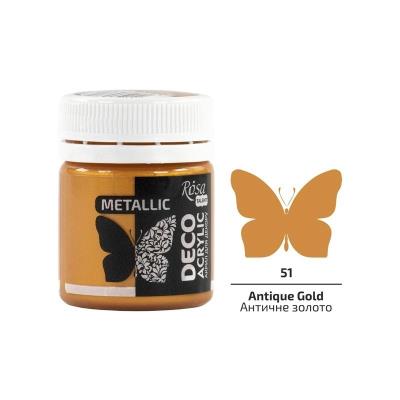 Opakowanie Farba akrylowa metaliczna antique gold 51 20ml