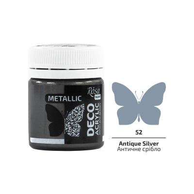 Opakowanie Farba akrylowa metaliczna antique silver 52 20ml