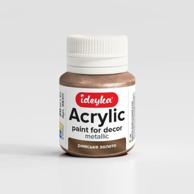 Opakowanie Farba akrylowa metaliczna Rzymskie złoto 20ml