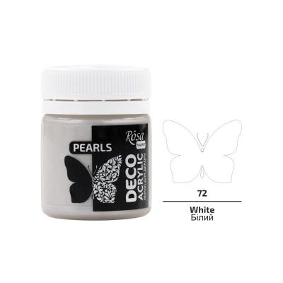 Opakowanie Farba akrylowa perłowa white 72 20ml