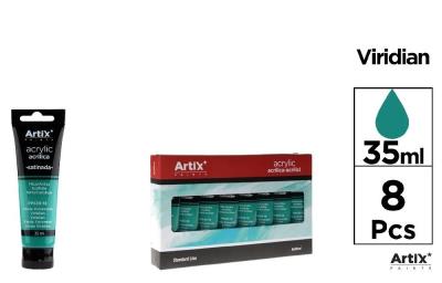 Opakowanie Farba akrylowa szmaragdowo-zielona 35ml (8szt)