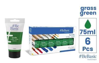 Opakowanie Farba akrylowa- zielony trawiasty 75ml (6szt)
