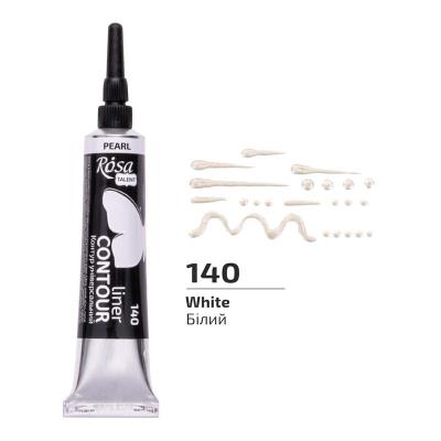 Opakowanie Farba aktylowa kontur universal perłowa white 20ml