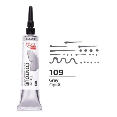 Opakowanie Farba aktylowa konturowa universal gray 20ml