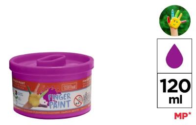 Opakowanie Farba do malowania palcami fioletowa 120ml (6szt)