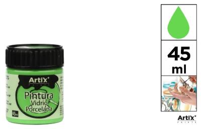 Opakowanie Farba do szkła i ceramiki 45ml jasnozielona (6szt)