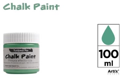 Opakowanie Farba kredowa 100ml turkusowa (6szt)