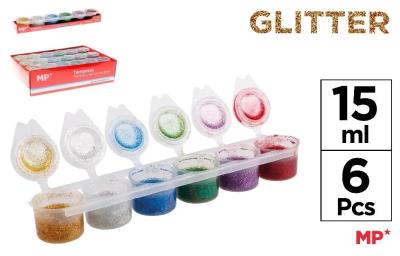 Opakowanie Farba plakatowa tempera brokat 6x15ml