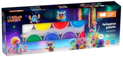 Opakowanie Farby plakatowe 25ml Aqua Cuties 12kol HAPPY COLOR