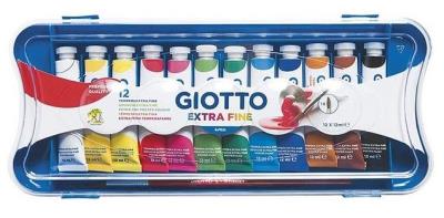 Opakowanie Farby plakatowe w tubkach 12 kolorów GIOTTO