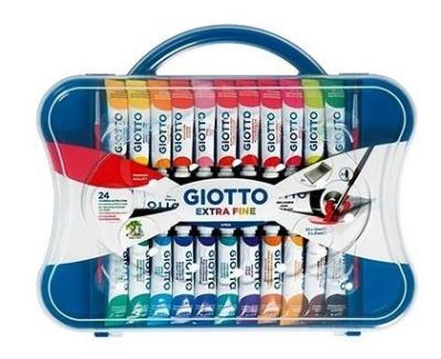 Opakowanie Farby plakatowe w tubkach 22 kolory GIOTTO