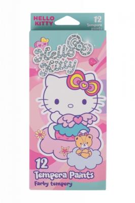 Opakowanie Farby tempera w tubie Hello Kitty 12ml.x 12 kolorów