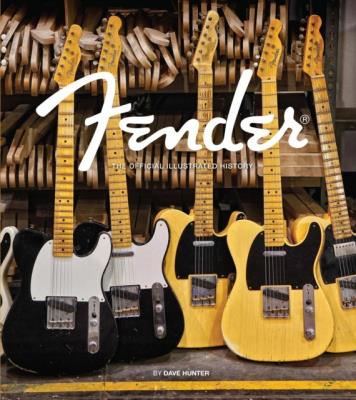 Fender. The Official Illustrated History wer. angielska. Autor: Hunter Dave. SmakLiter.pl Okładka książki Fender. The Official Illustrated History wer. angielska