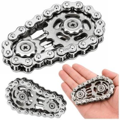 Opakowanie Fidget spinner łańcuch zębatki stal nierdzewna
