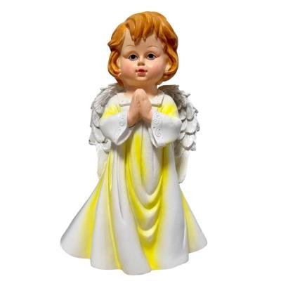 Opakowanie Figurka Anioł Modlący się - Żółty 22cm