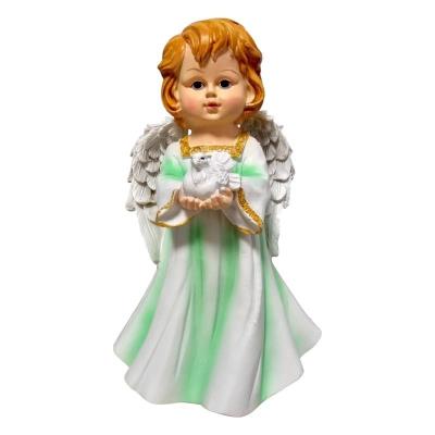 Opakowanie Figurka Anioł z Gołąbkiem - Zielony