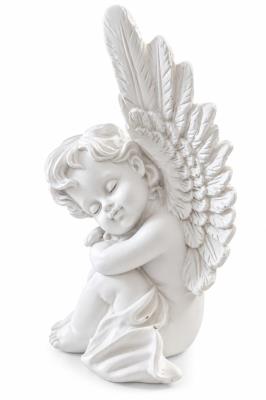 Opakowanie Figurka Aniołek z Żywicy biała 16cm