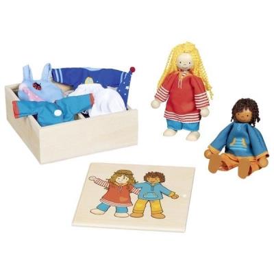 Opakowanie Figurki elastyczne Fynja i Fabio z garderobą 6szt