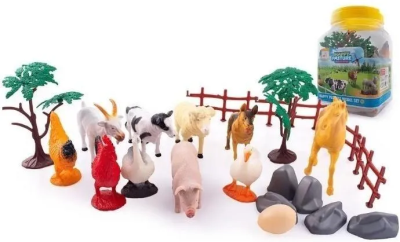 Opakowanie Figurki zwierząt domowych 19szt