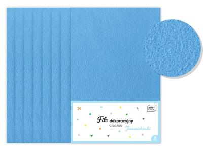 Opakowanie Filc dekoracyjny jasnoniebieski 8szt