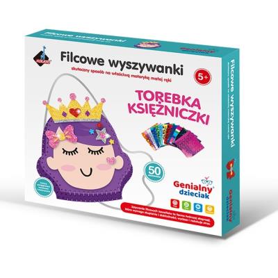 Opakowanie Filcowe wyszywanki - torebka księżniczka