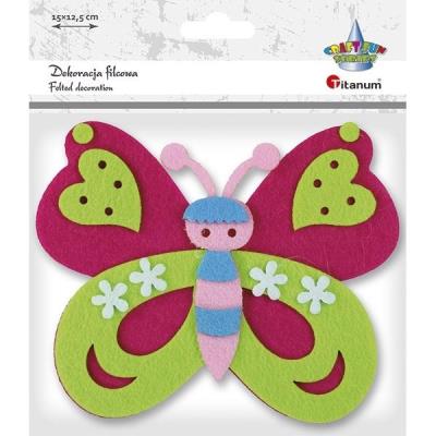 Opakowanie Filcowy motyl 3D 150x125mm 1szt