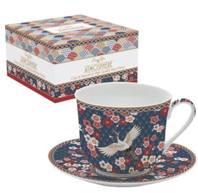 Filiżanka porcelanowa ze spodkiem Okinawa 400ml. Wydawca: Easy Life. SmakLiter.pl Opakowanie Filiżanka porcelanowa ze spodkiem Okinawa 400ml