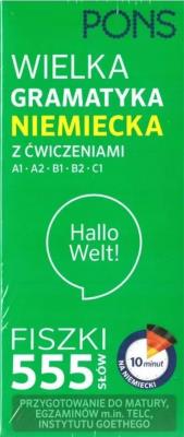 Fiszki 555. Wielka gramatyka niemiecka z ćw. A1/C1. Autor: Opracowanie zbiorowe. SmakLiter.pl Okładka książki Fiszki 555. Wielka gramatyka niemiecka z ćw. A1/C1