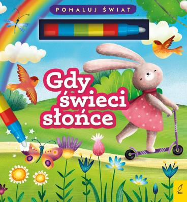 Flamaster wodny. Gdy świeci słońce. Autor: Patrycja Wojtkowiak-Skóra. SmakLiter.pl Okładka książki Flamaster wodny. Gdy świeci słońce
