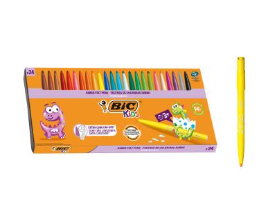 Flamastry BIC Kids Visacolor XL ECOlutions  24szt.. Wydawca: Bic. SmakLiter.pl Opakowanie Flamastry BIC Kids Visacolor XL ECOlutions  24szt.