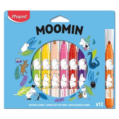 Opakowanie Flamastry Muminki Jumbo 12szt MAPED