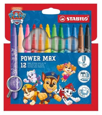 Opakowanie Flamastry Power Max Psi Patrol 12szt STABILO