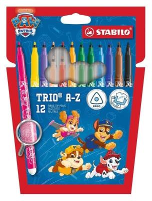 Opakowanie Flamastry Trio A-Z Psi Patrol 12szt STABILO