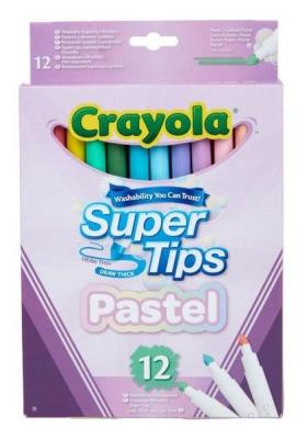 Opakowanie Flamastry zmywalne pastelowe Super Tips 12szt