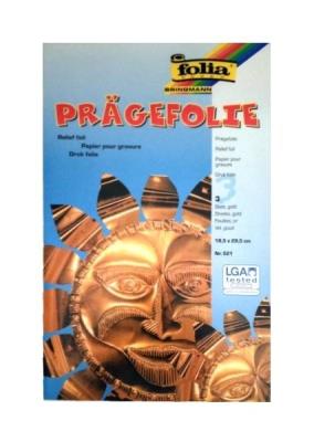 Opakowanie Folia metaliczna 18,5x29cm złota 3 arkusze