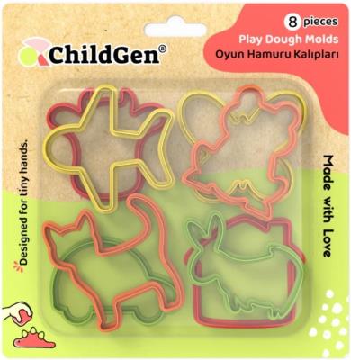 Opakowanie Foremki do modelowania ciastoliny 8szt.