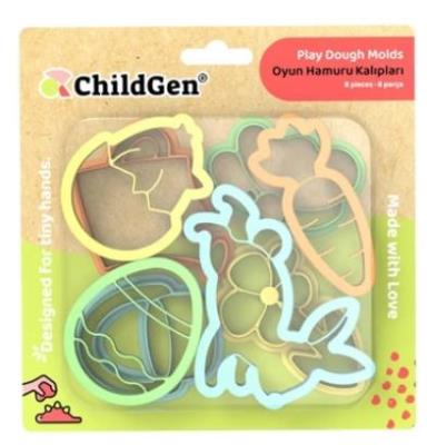 Opakowanie Foremki do modelowania ciastoliny - Wiosna 8szt